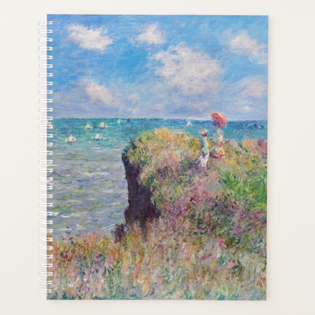 Claude Monet - Promenade Cliff à Pourville (Devant)