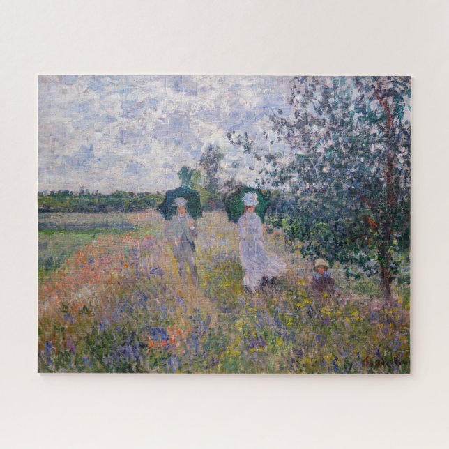 Claude Monet - Promenade in der Nähe von Argenteui (Horizontal)