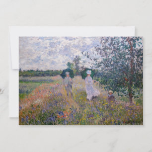 Claude Monet - Promenade in der Nähe von Argenteui Dankeskarte
