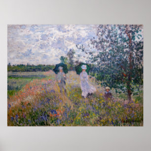 Claude Monet - Promenade in der Nähe von Argenteui Poster
