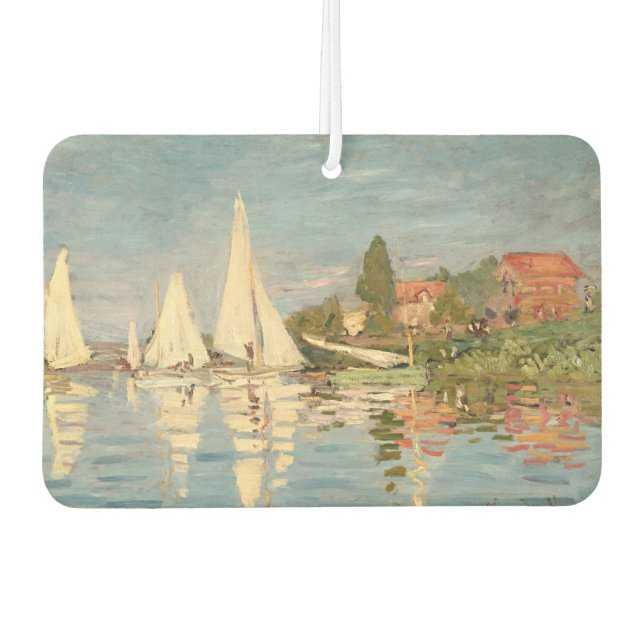 Claude Monet | Regatta at Argenteuil, c.1872 Autolufterfrischer (Vorderseite)