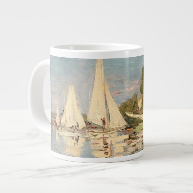 Claude Monet | Regatta at Argenteuil, c.1872 Jumbo-Tasse (Vorderseite Links)
