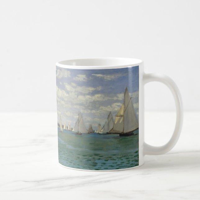 Claude Monet | Regatta bei Sainte-Adresse Kaffeetasse (Rechts)