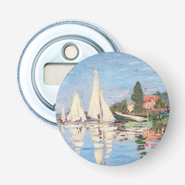 Claude Monet - Regattas in Argenteuil Flaschenöffner (Vorderseite)