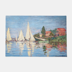 Claude Monet - Regattas in Argenteuil Fußmatte