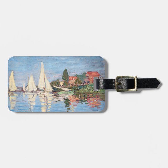 Claude Monet - Regattas in Argenteuil Gepäckanhänger (Vorderseite horizontal)