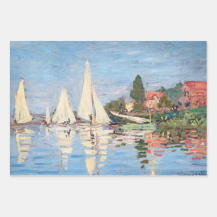 Claude Monet - Regattas in Argenteuil Geschenkpapier Set