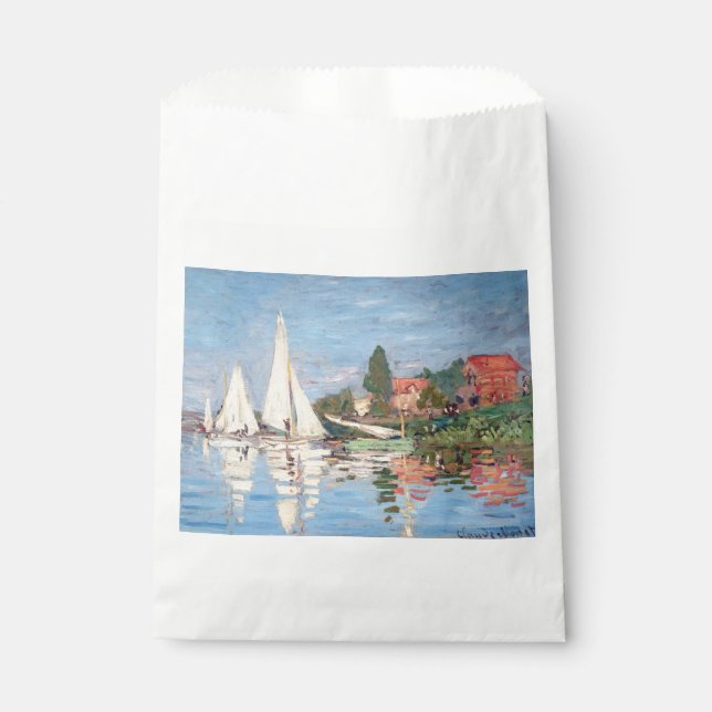 Claude Monet - Regattas in Argenteuil Geschenktütchen (Vorderseite)