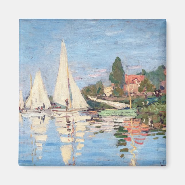 Claude Monet - Regattas in Argenteuil Magnet (Vorne)