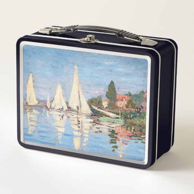 Claude Monet - Regattas in Argenteuil Metall Brotdose (Vorderseite)