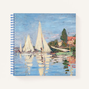Claude Monet - Regattas in Argenteuil Notizbuch