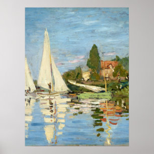 Claude Monet Regattas in Argenteuil Poster