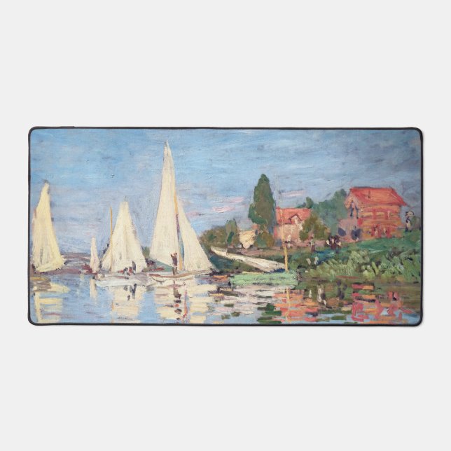 Claude Monet - Regattas in Argenteuil Schreibtischunterlage (Vorderseite)
