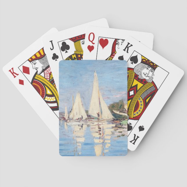 Claude Monet - Regattas in Argenteuil Spielkarten (Rückseite)