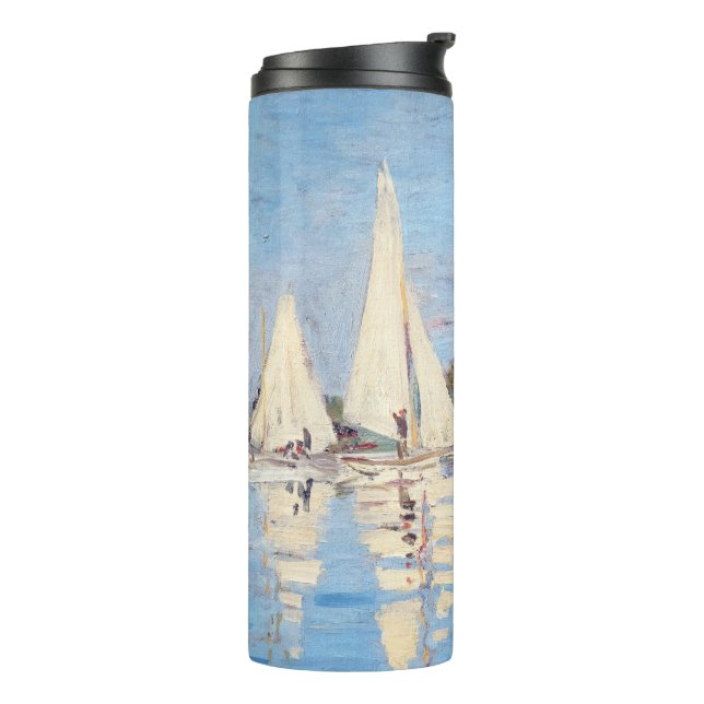 Claude Monet - Regattas in Argenteuil Thermosbecher (Nach links gedreht)