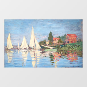 Claude Monet - Regatten in Argenteuil Fensteraufkleber
