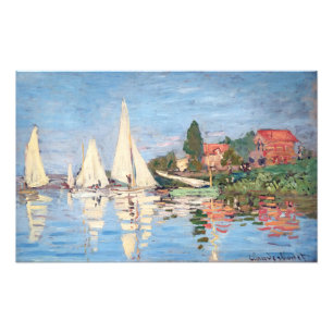 Claude Monet - Regatten in Argenteuil Fotodruck