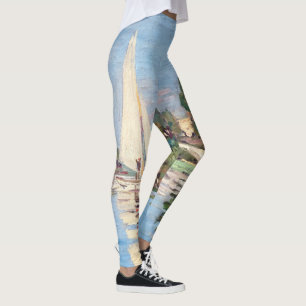 Claude Monet - Regatten in Argenteuil Leggings