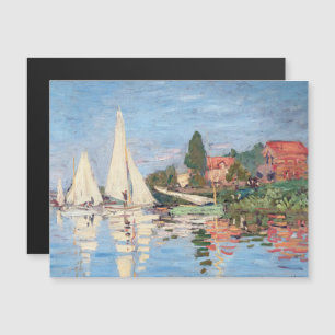 Claude Monet - Regatten in Argenteuil Magnetkarte