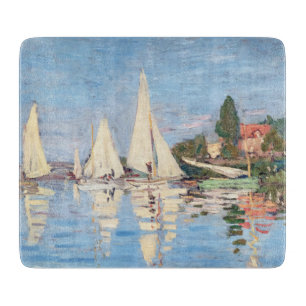 Claude Monet - Regatten in Argenteuil Schneidebrett