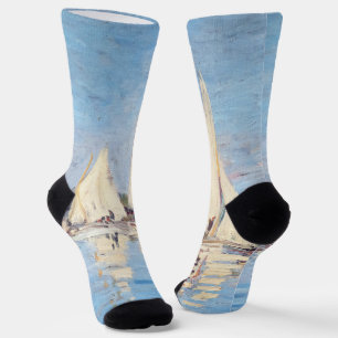 Claude Monet - Regatten in Argenteuil Socken