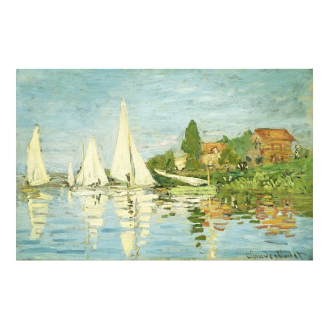 Claude Monet. Regatten in Argentinien Fotodruck (Vorne)