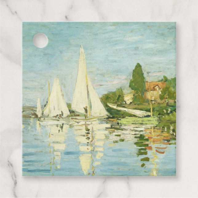 Claude Monet. Regatten in Argentinien Geschenkanhänger (Vorderseite)