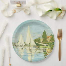 Claude Monet. Regatten in Argentinien Pappteller