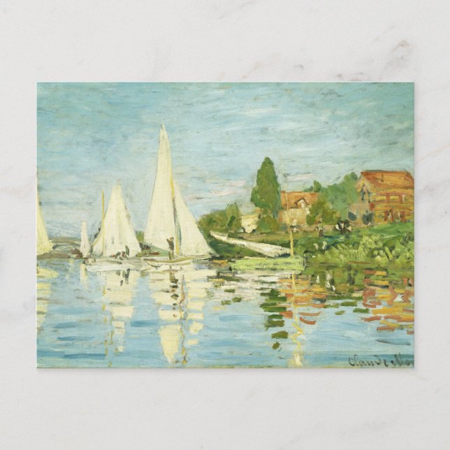 Claude Monet. Regatten in Argentinien Postkarte (Vorderseite)