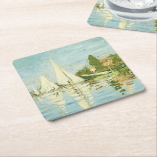 Claude Monet. Regatten in Argentinien Rechteckiger Pappuntersetzer