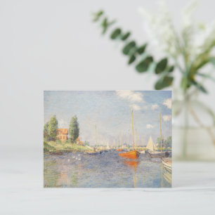 Claude Monet. Rote Boote, Argenteuil Postkarte