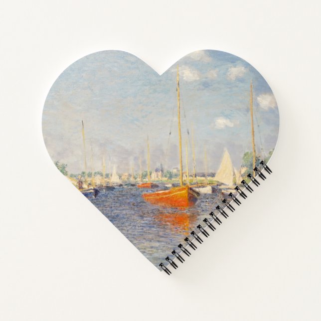 Claude Monet. Rote Boote, Argentinien Notizbuch (Rückseite)