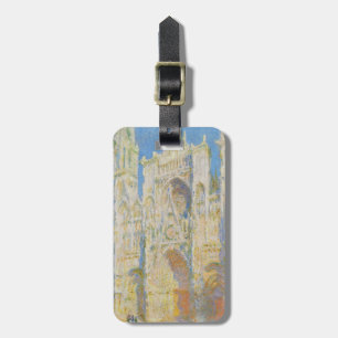 Claude Monet Rouen Kathedrale Portal Morgenlicht Gepäckanhänger