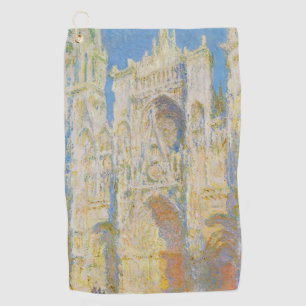 Claude Monet Rouen Kathedrale Portal Morgenlicht Golfhandtuch