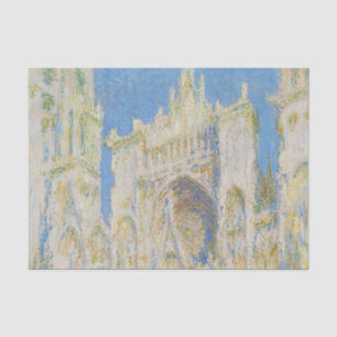 Claude Monet Rouen Kathedrale Portal Morgenlicht Seidenpapier