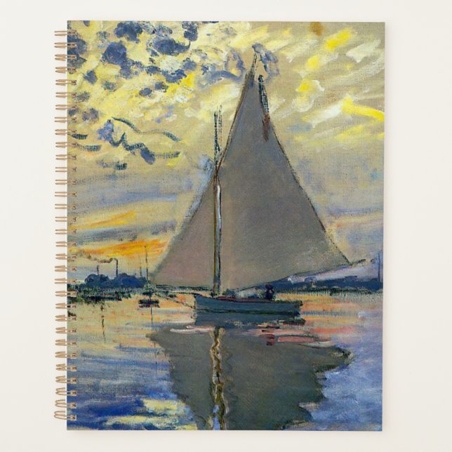 Claude Monet - Sailboat bei Le Petit-Gennevilliers Planer (Vorderseite)
