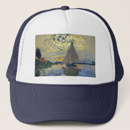 Claude Monet - Sailboat bei Le Petit-Gennevilliers Truckerkappe