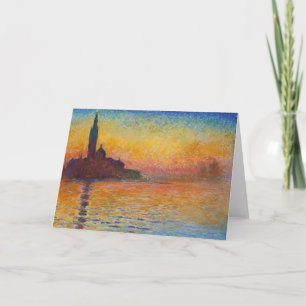 Claude Monet - San Giorgio Maggiore in der Dämmeru Karte