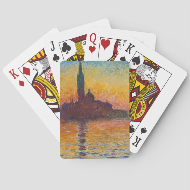Claude Monet - San Giorgio Maggiore - Museo Canton Spielkarten (Rückseite)