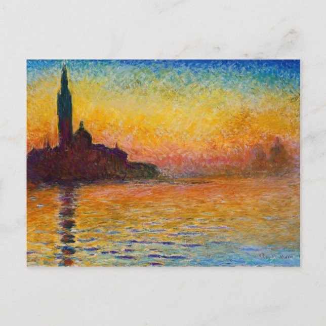 Claude Monet San Giorgio Maggiore Postkarte (Vorderseite)