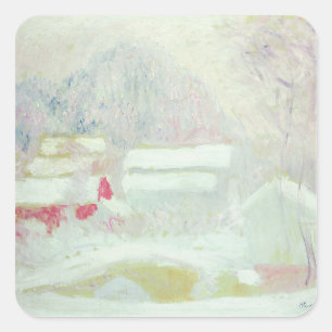 Claude Monet Sandviken, Norwegen Quadratischer Aufkleber