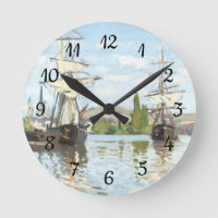 Claude Monet. Schiffe, die auf der Seine in Rouen