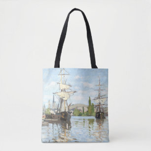 Claude Monet. Schiffe, die auf der Seine in Rouen  Tasche