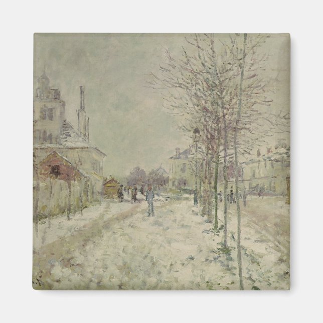 Claude Monet | Schneeeffekt Magnet (Vorne)
