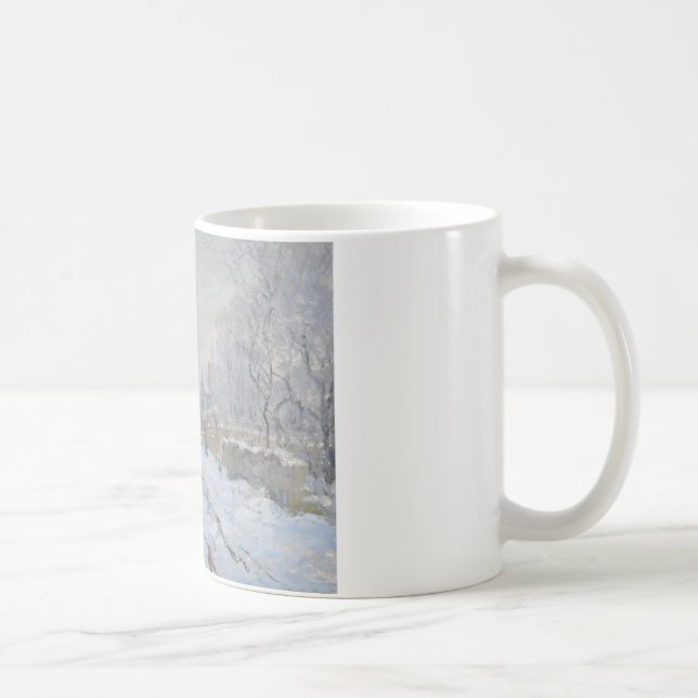 Claude Monet - Schneeszene in Argenteuil Kaffeetasse (Rechts)