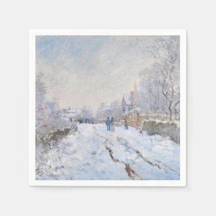Claude Monet - Schneeszene in Argenteuil Serviette