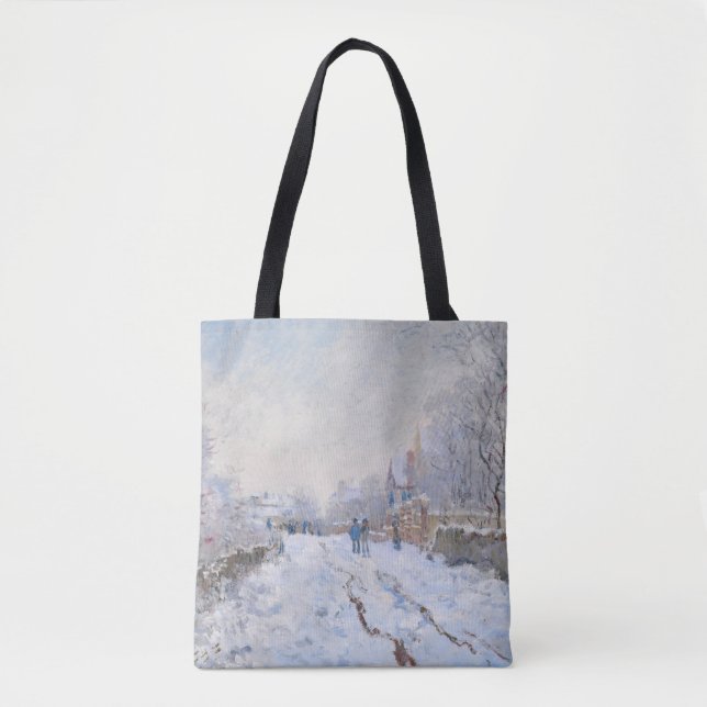 Claude Monet - Schneeszene in Argenteuil Tasche (Vorderseite)