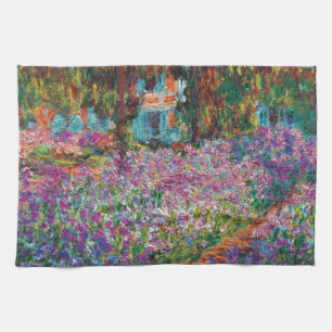 Claude Monet - Schwertlilien in Monets Garten Fine Handtuch