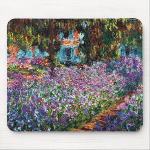 Claude Monet: Schwertlilien in Monets Garten Mousepad