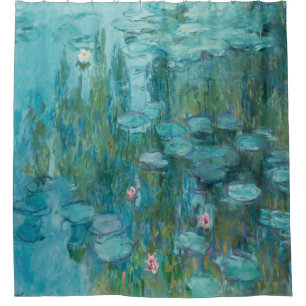 Claude Monet, Seerosen, 1915, Aquablau Duschvorhang